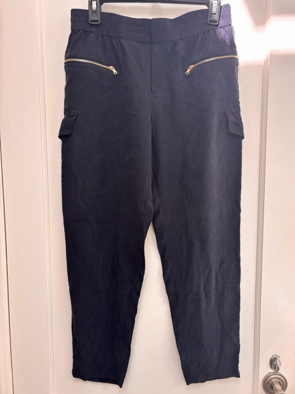 Club Monaco silk pants Navy 2